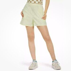 NWT BP by Nordstrom Pull-On Cotton Athletic Shorts in Green Limecream - 1X
